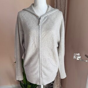 Saks Fifth Avenue Light Gray Cashmere Sweater